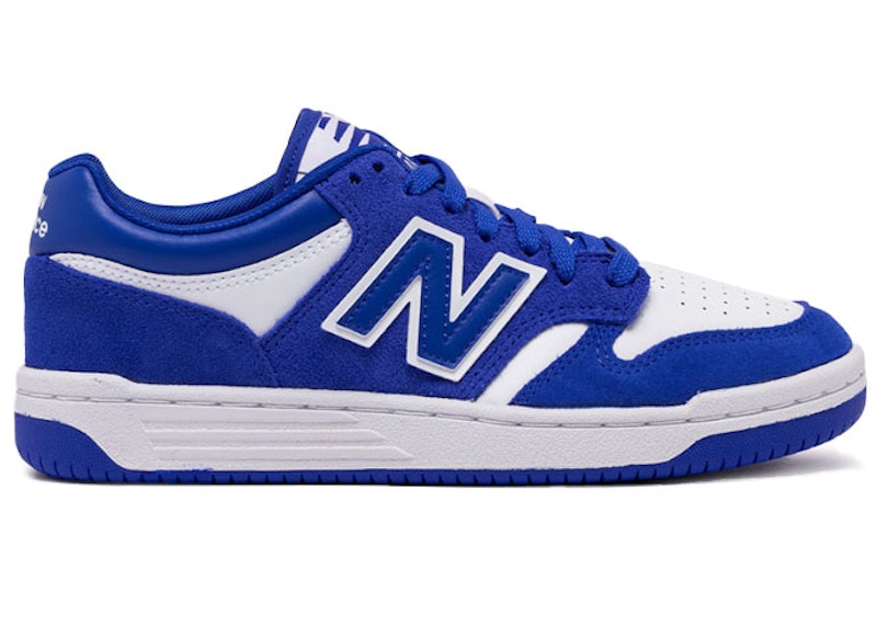 Pre-owned New Balance 480 Sneakers In Marine Blue/white In Multi