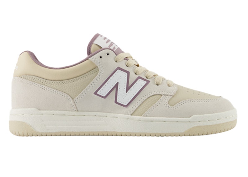 Pre-owned New Balance 480 (women's) Sneakers In Tan/purple
