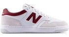 New Balance 480 blanc beige rouge foncé