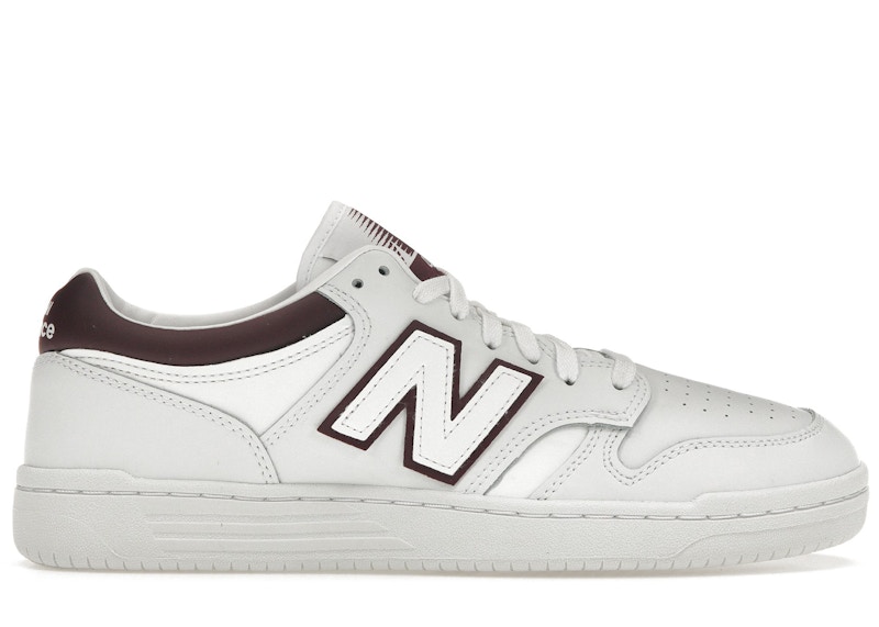 New Balance 480 White Maroon