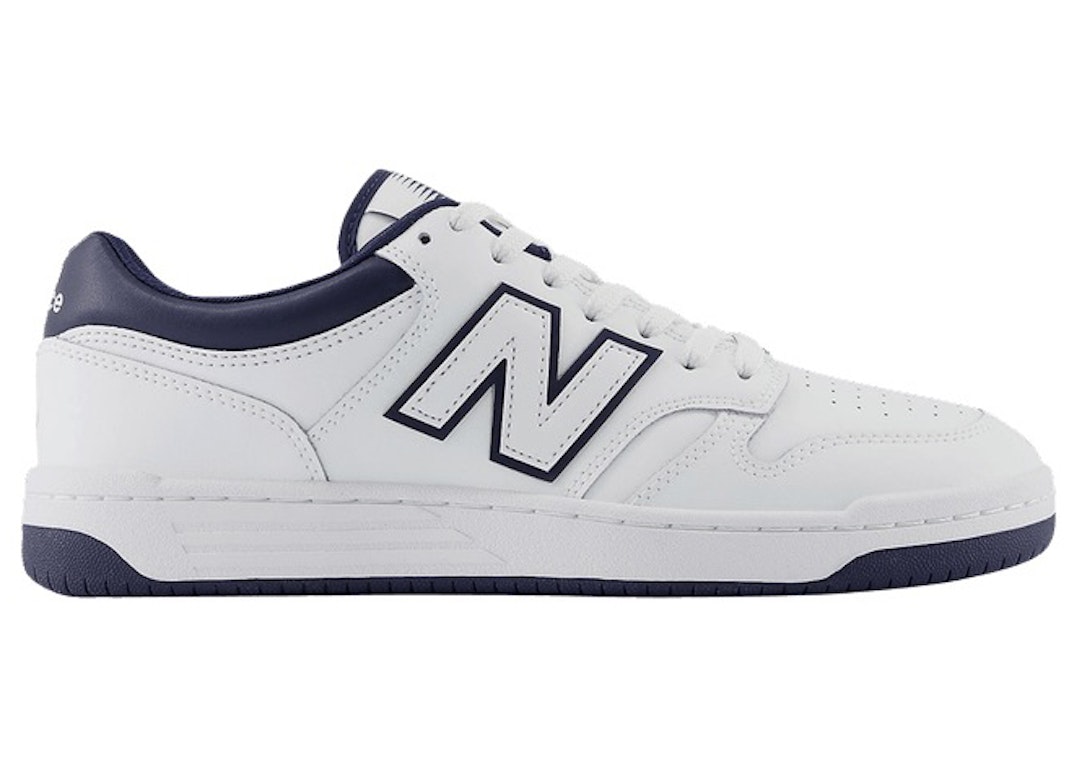 Pre-owned New Balance 480 White Navy In White/navy