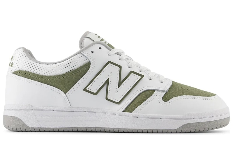 New Balance 480 White Olivine - BB480LRD