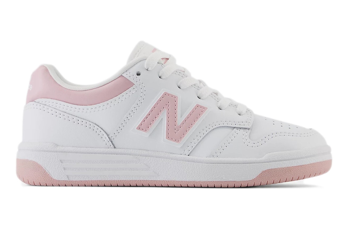Pre-owned New Balance 480 White Orb Pink (ps) In White/orb Pink