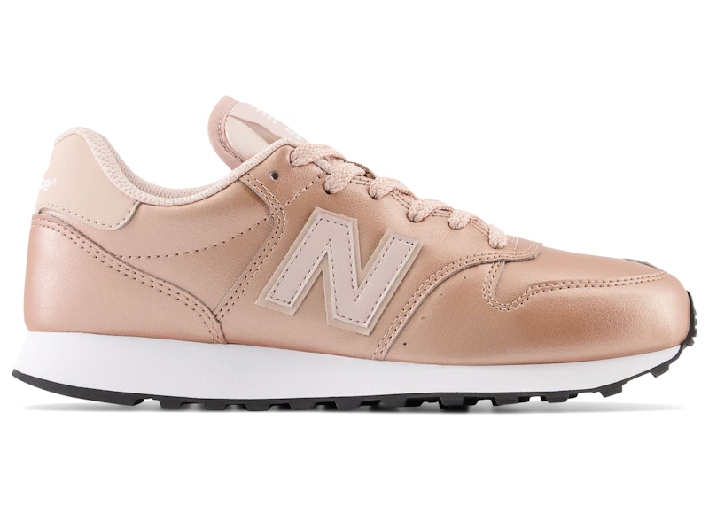 New Balance 500 (Women's) Sneakers in Metallic Rose Gold
