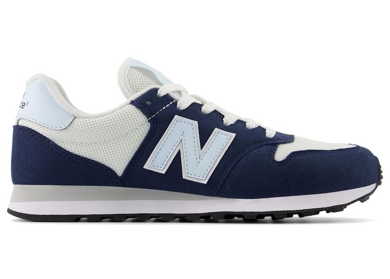 New Balance 500 (Women's) Sneakers in Navy/White/Clear Blue