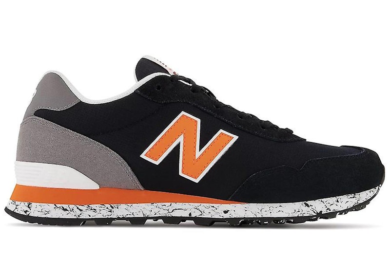 Orange and black store new balance