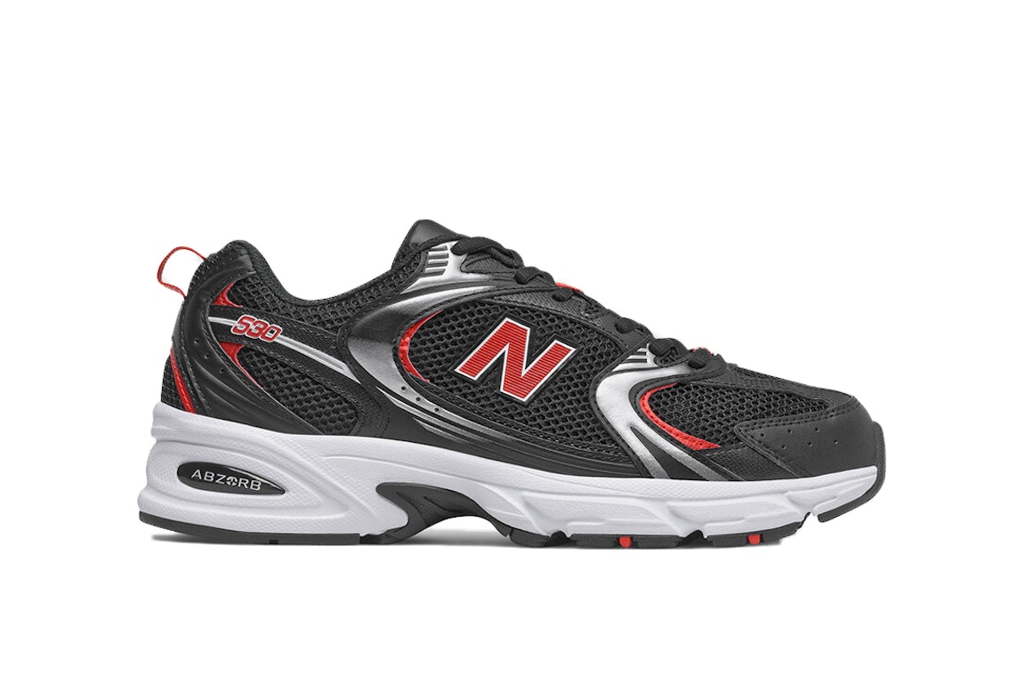 Pre-owned New Balance 530 Black Red In Black/red/silver
