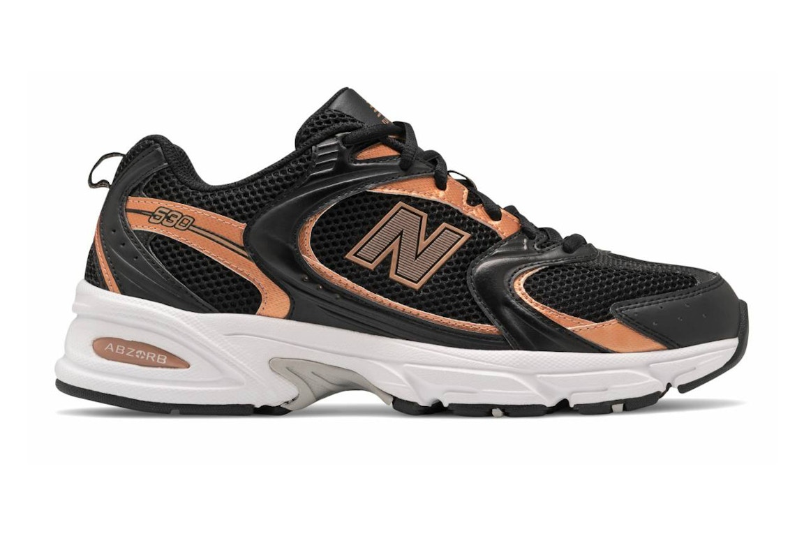 Pre-owned New Balance 530 Black Rose Gold In Black/rose Gold/white