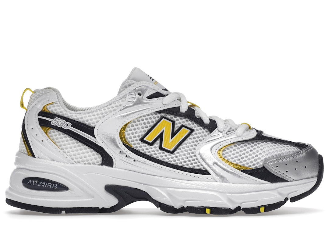 Pre-owned New Balance 530 Munsell White Citra Yellow In Munsell White/citra Yellow