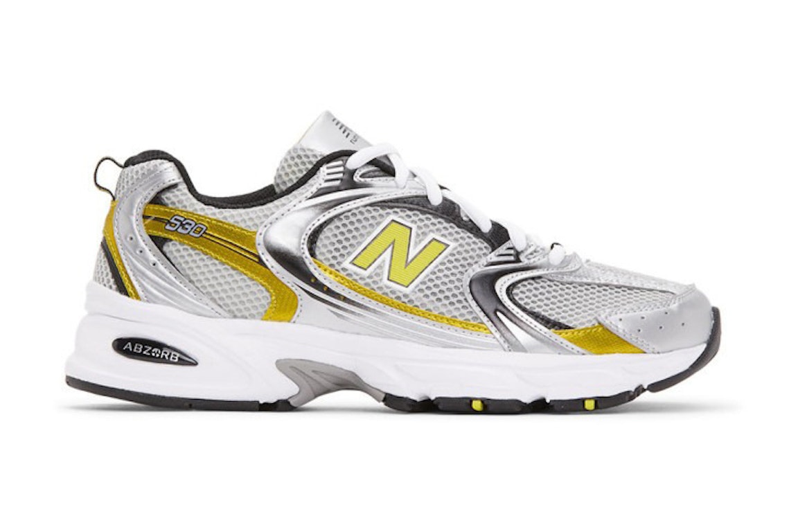 Pre-owned New Balance 530 Silver Yellow In Silver/yellow/white