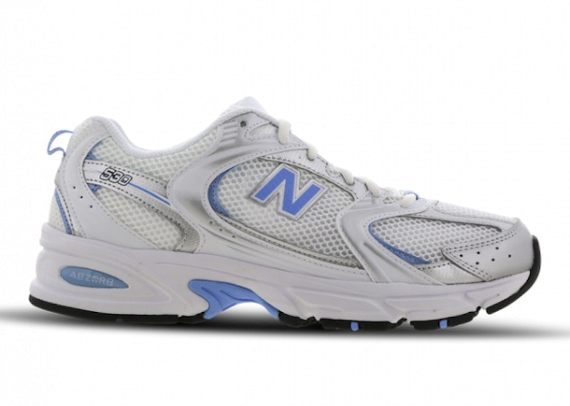 new balance white and blue