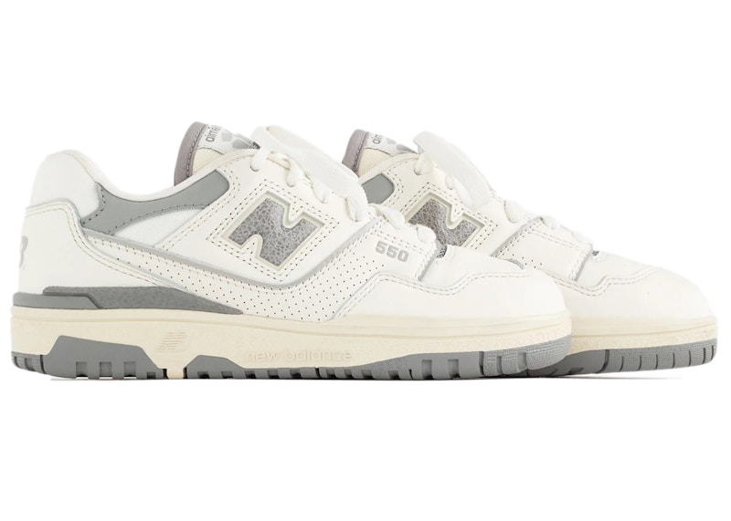 New Balance 550 Aime Leon Dore White Grey PS Kids Sneakers US