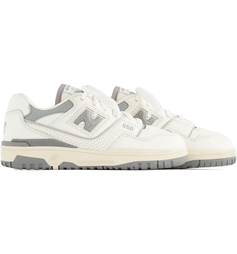 New Balance 550 Aime Leon Dore White Grey (PS) Sneakers US