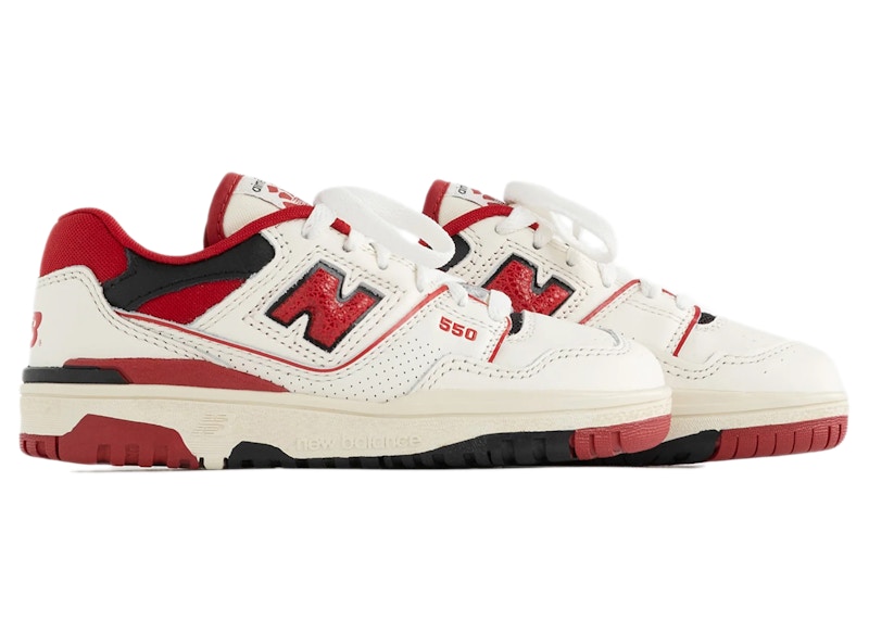 New Balance 550 Aime Leon Dore White Red PS Kids Sneakers US