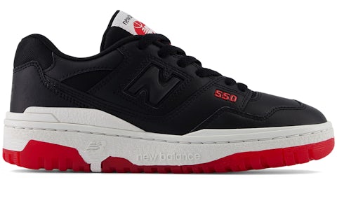 Tenis New Balance 550 Rojos New Balance 550 Blanco/Negro Rojo (GS