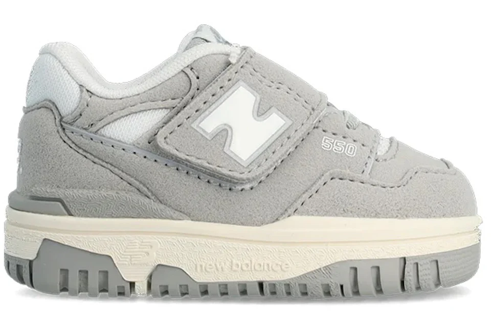New Balance 550 Bungee Lace Strap Concrete Suede (TD) Toddler Trainers IHB550NB GB New Balance 550 Bungee Lace Strap Concrete Suede (TD) Toddler Trainers IHB550NB GB
