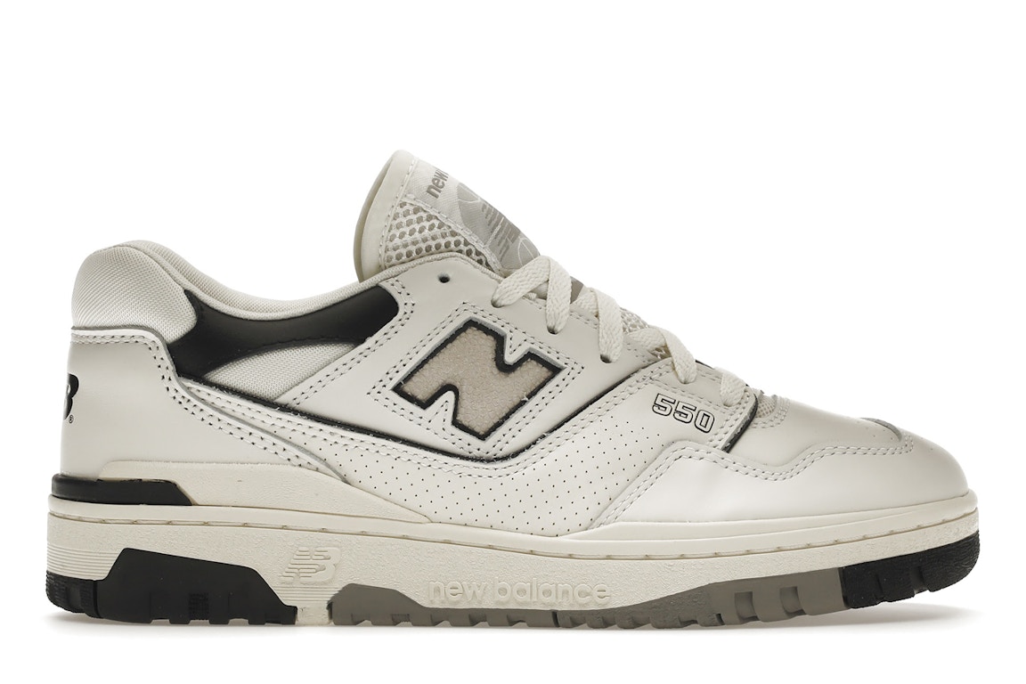 Pre-owned New Balance 550 Cream Black In Sea Salt/cream/black