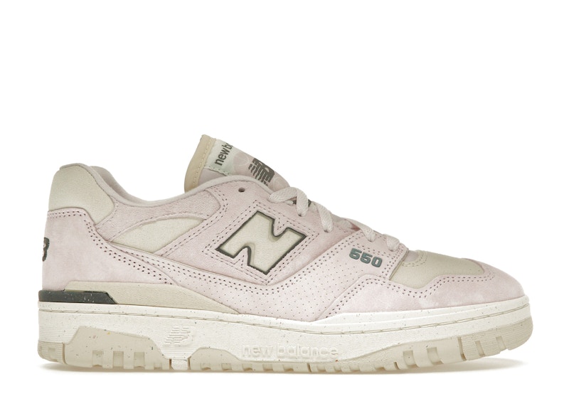 Pre-owned New Balance 550 (women's) Sneakers In Linen/pink Granite/sea Salt