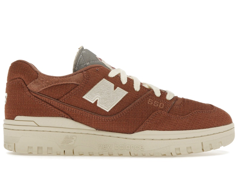 New Balance Unisex 550 Sneakers - Brown/Red - BB550THB
