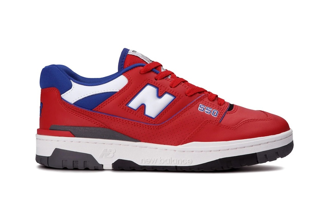Pre-owned New Balance 550 Red Blue In Red/blue/white