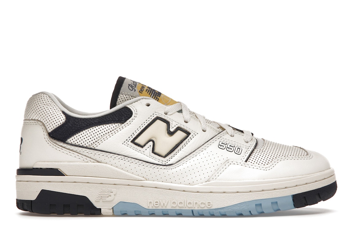 Pre-owned New Balance 550 Rich Paul In Cream/navy/sky Blue