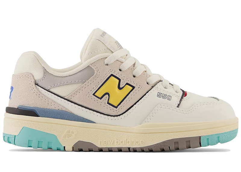 New Balance 550 Sea Salt Yellow (PS) Kids' - PSB550SC - US