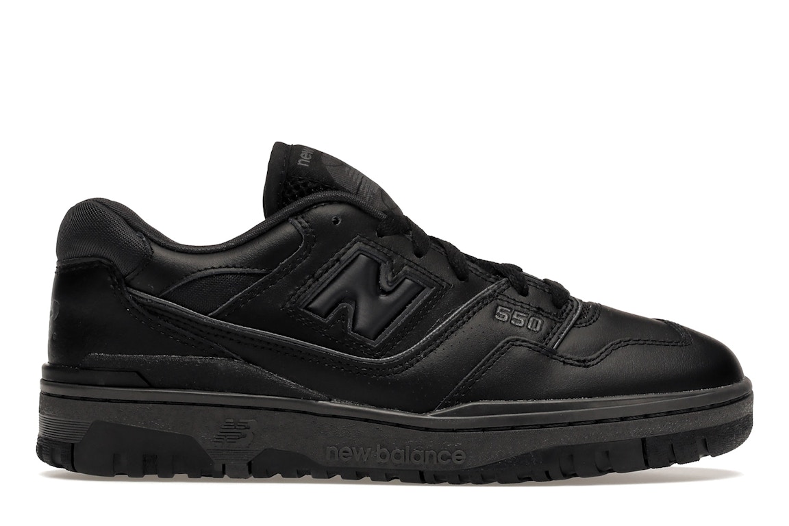 Pre-owned New Balance 550 Triple Black In Black/black/black