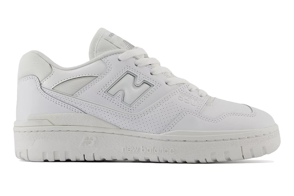 Pre-owned New Balance 550 Triple White Patent (women's)