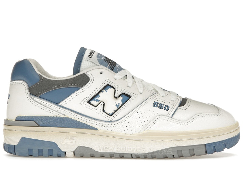 Pre-owned New Balance Men's 550 Vintage Pack Sneakers In Sea Salt/heron Blue/angora