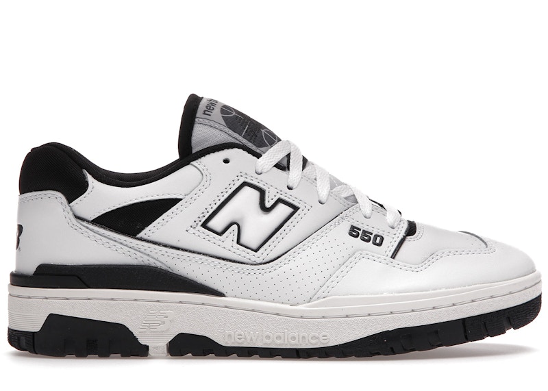 new balance white black