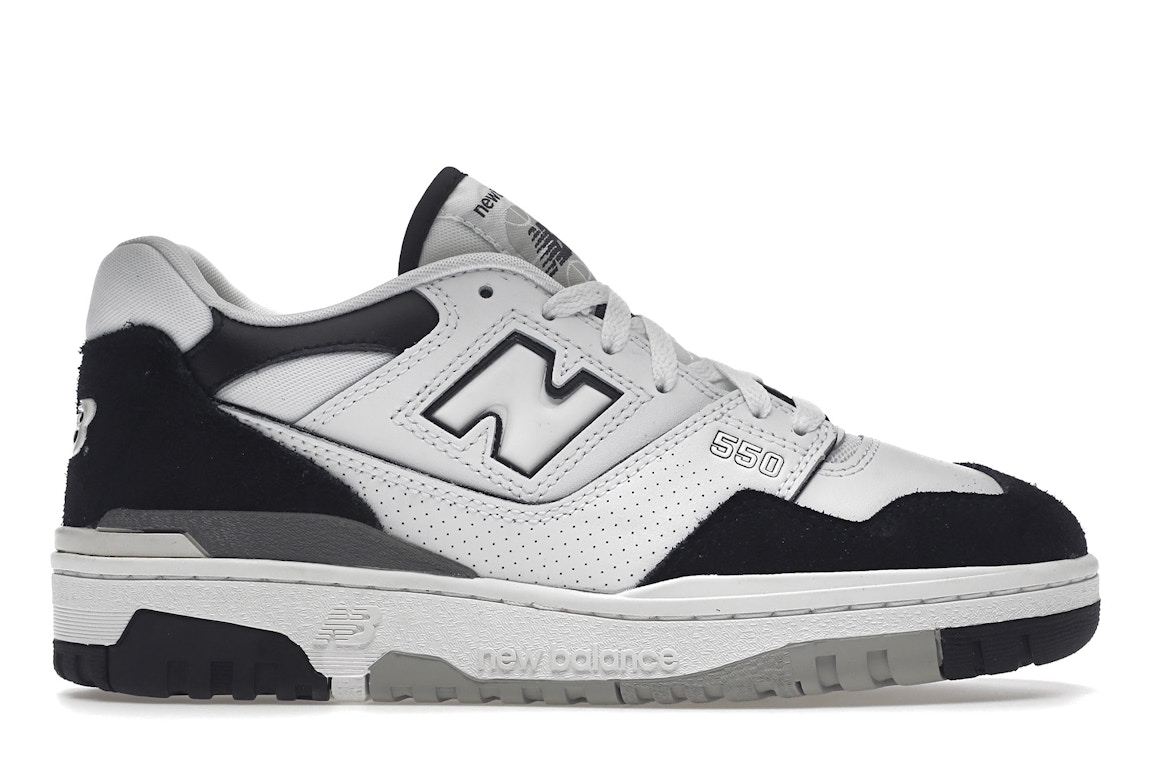 Pre-owned New Balance 550 White Black Rain Cloud In White/black/rain Cloud