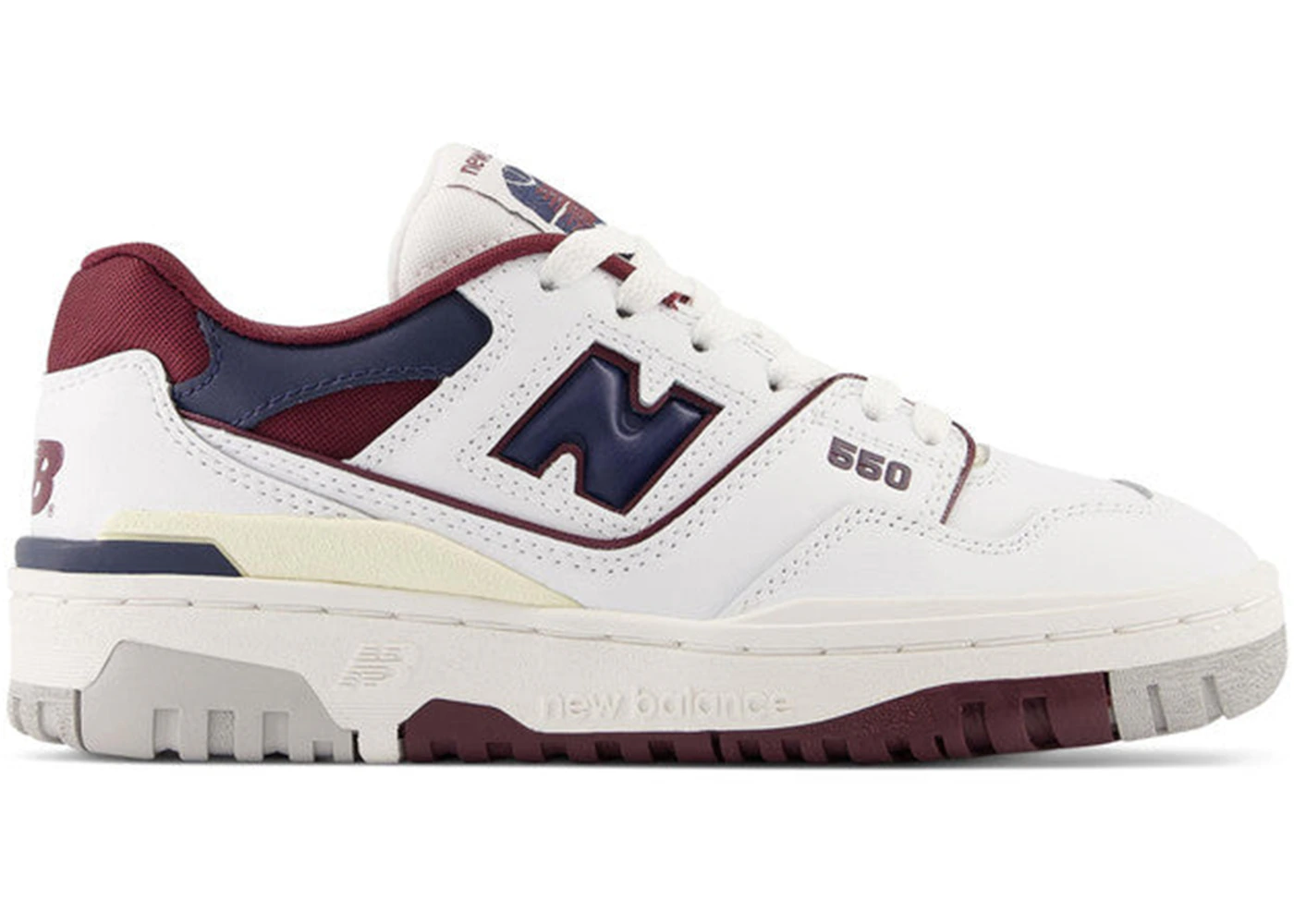 New balance white and burgundy Clearance