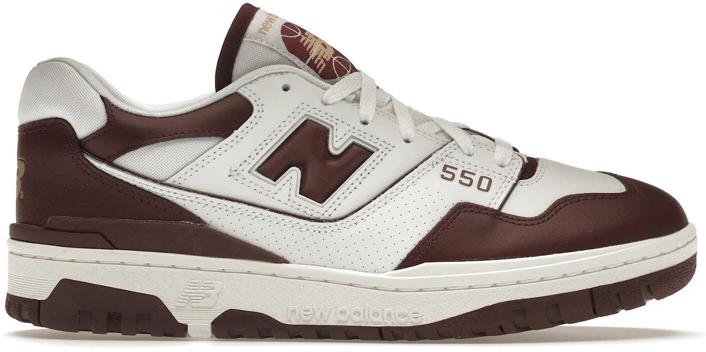 Size 12 - New Balance 550 white/maroon CLEAN! 195907818527