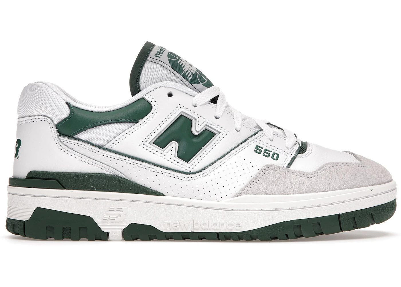New Balance 550 en blanco y verde Hombre BB550WT1 MX