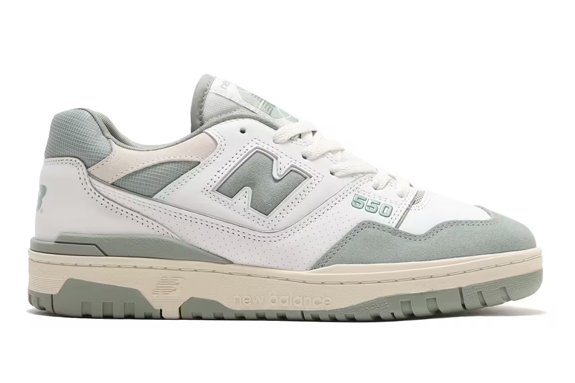 Pre-owned New Balance 550 White Juniper In White/juniper/dark Juniper
