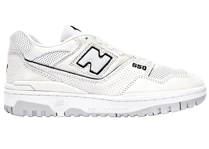 New Balance Men's 550 - Grey/White/Black - BB550PRB