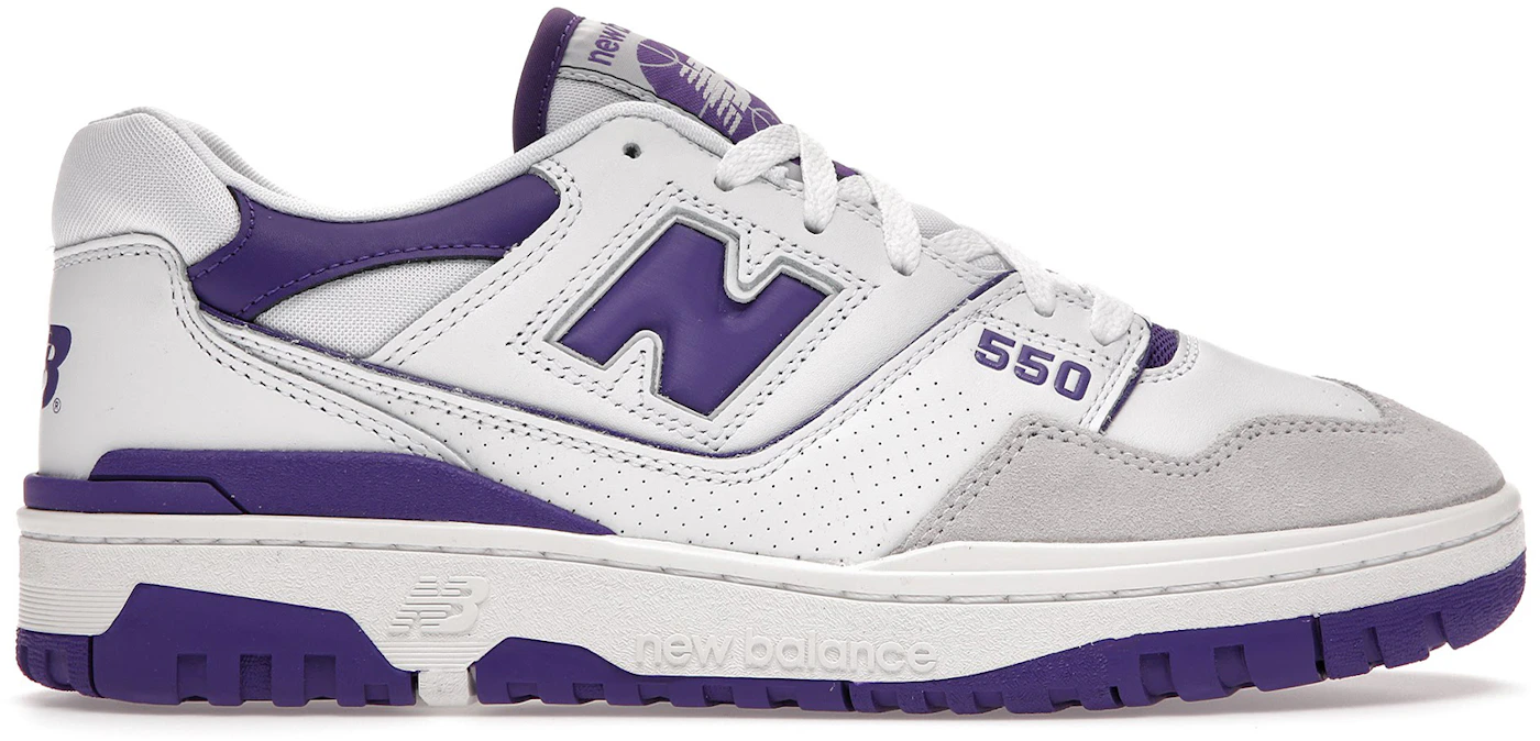 New Balance 550 White / Purple - Size 10