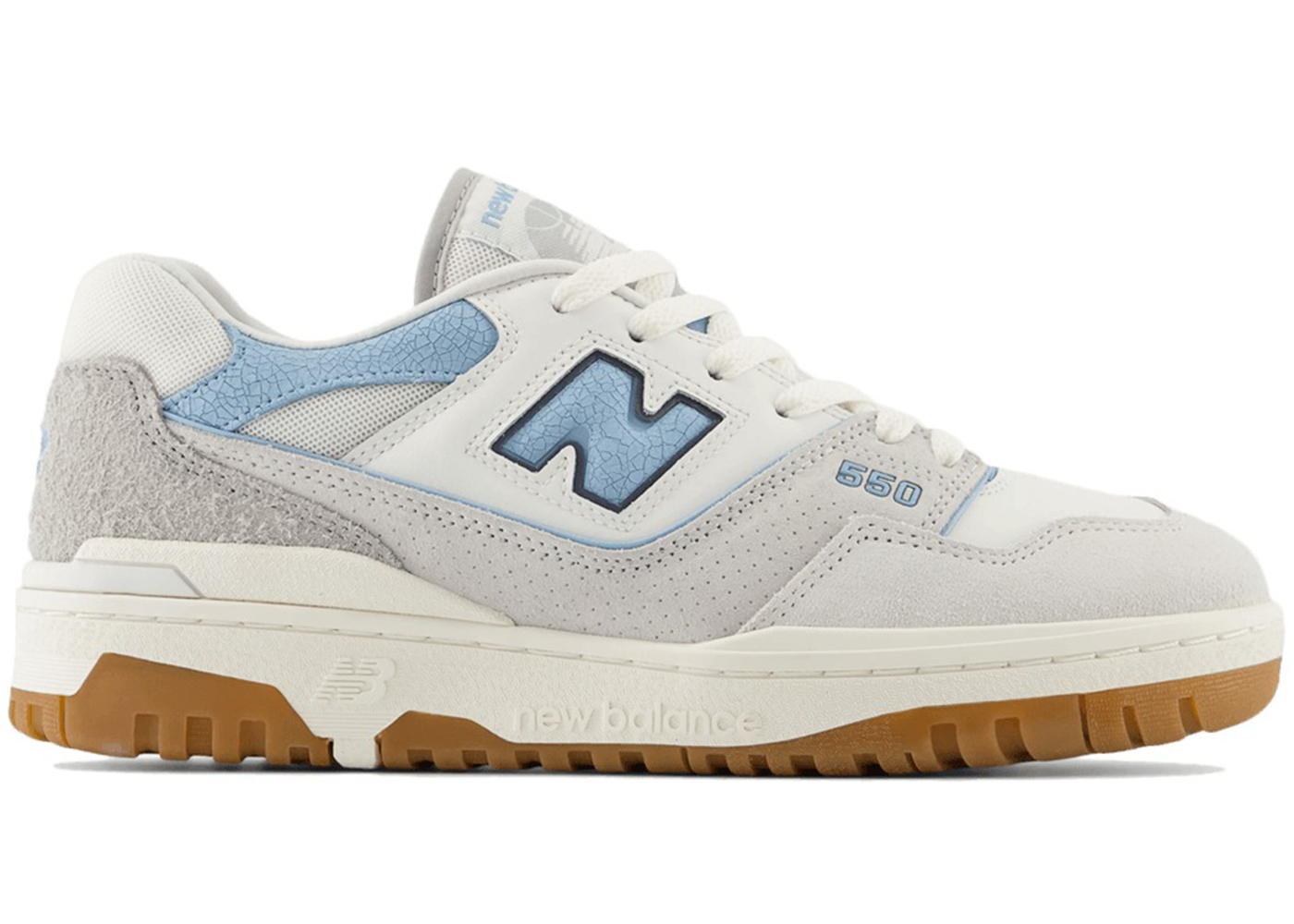 New Balance 550 White University Blue Grey Gum メンズ - BB550FCB - JP