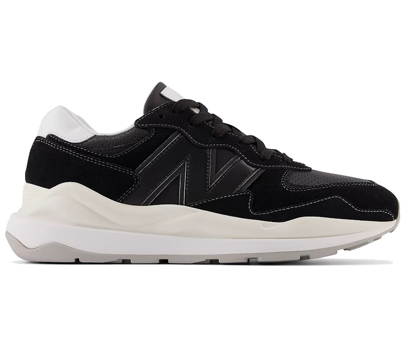 Pre-owned New Balance Men's 57/40 Sneakers In Black/sea Salt/raincloud