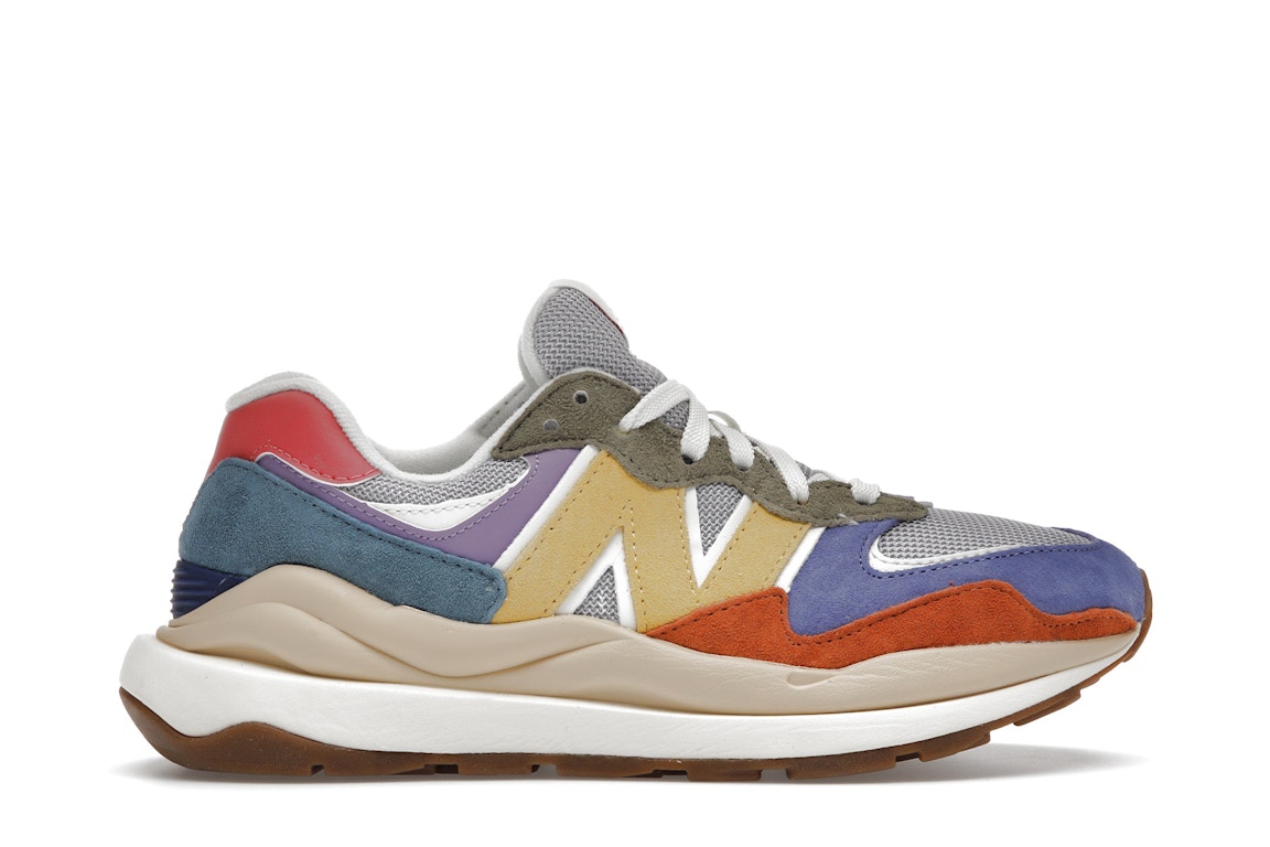 Click to view more detailed imagery on our partner's website Pre-owned New Balance 57/40 Grey Blue Silver Purple (women's) In Grey/blue/silver