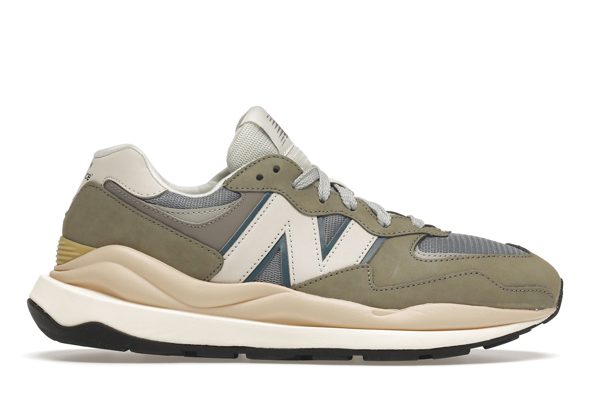 Pre-owned New Balance 57/40 Grey Khaki Blue In Vetiver/mallard Blue