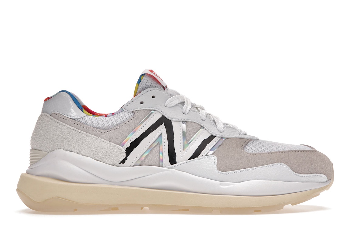 Pre-owned New Balance 57/40 Pride (2021) In Natural/white/iridescent