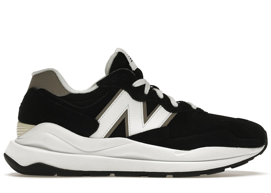 Pre-owned New Balance 57/40 Team Black In Black/grey/white