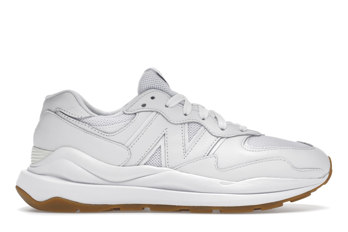 Pre-owned New Balance 57/40 White Gum In White/white
