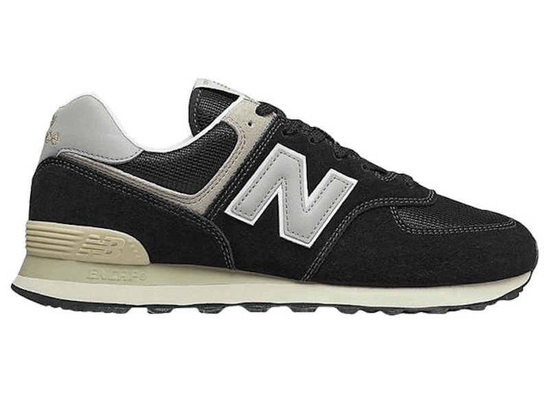 New Balance 574 Black Bone Men's - ML574GYF - US