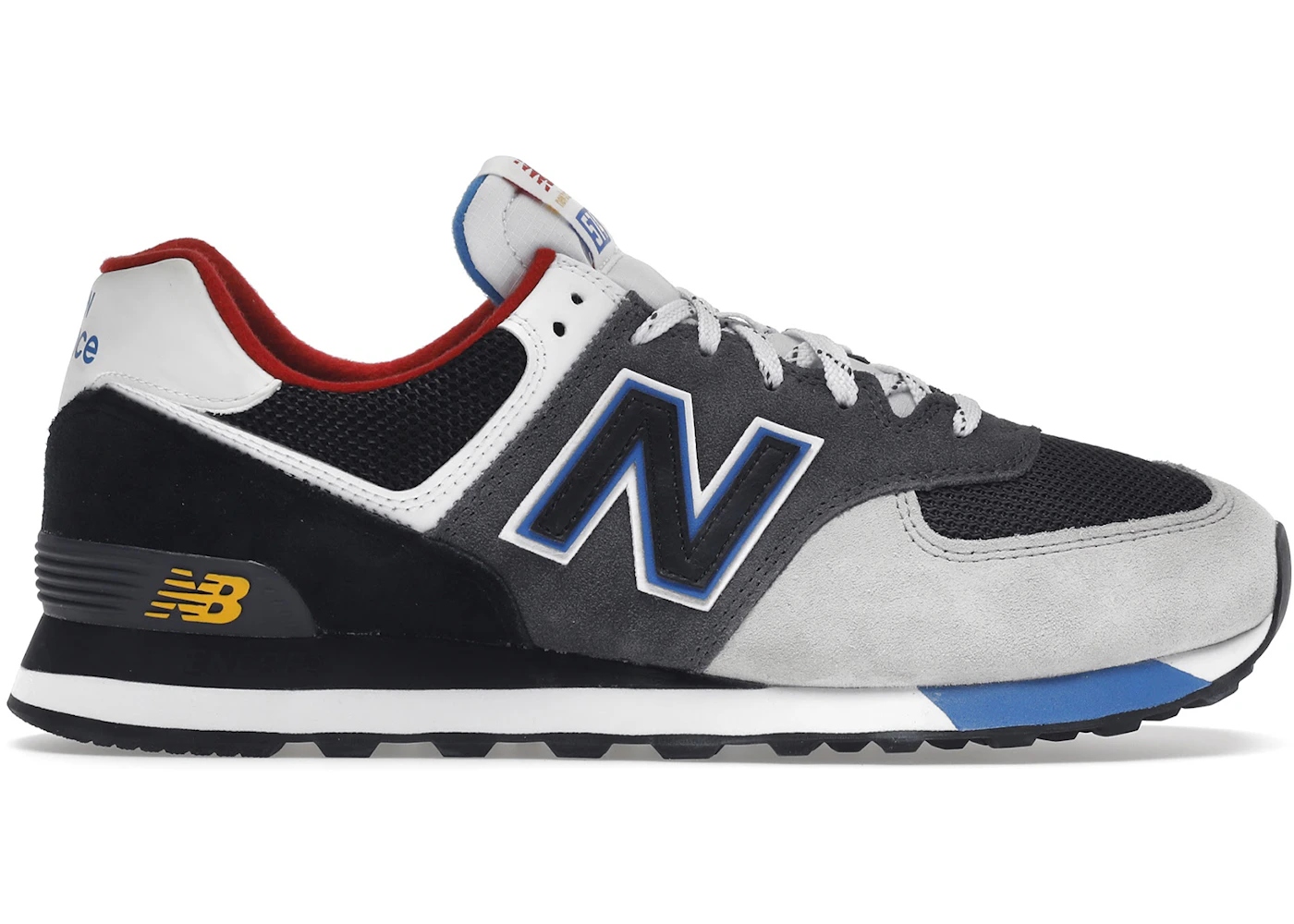 New Balance 574 Black Grey Royal Men's - ML574LB2 - US