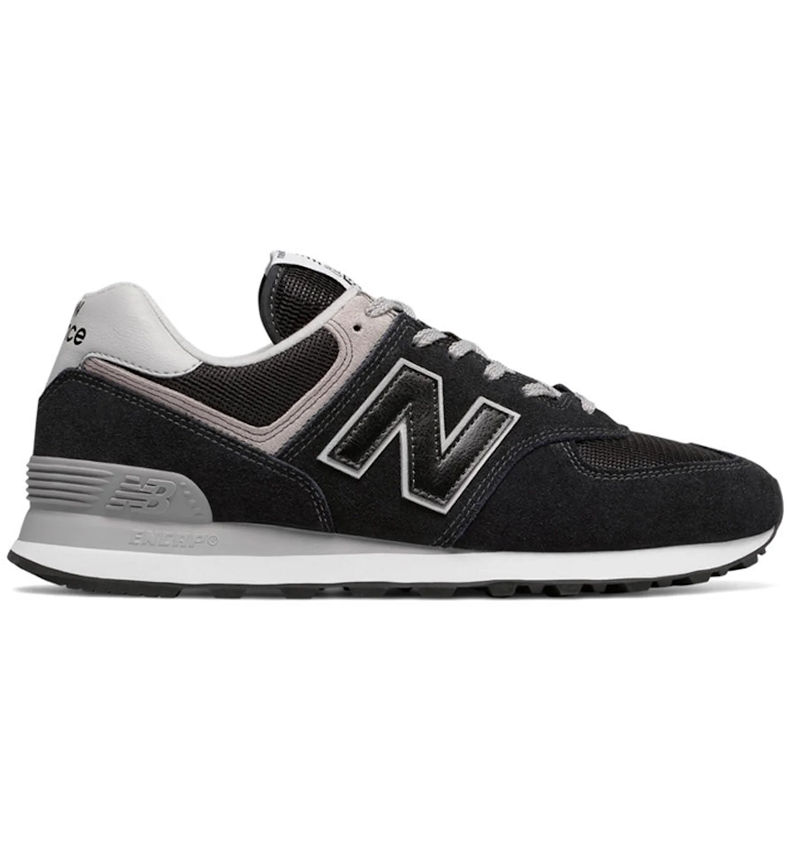 Black and gray new balance 574 hotsell