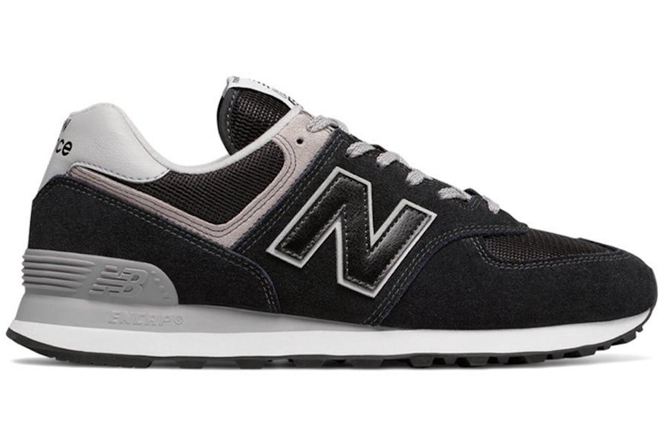 New Balance 574 Black Grey Women s Trainers WL574EB WL574EVB GB