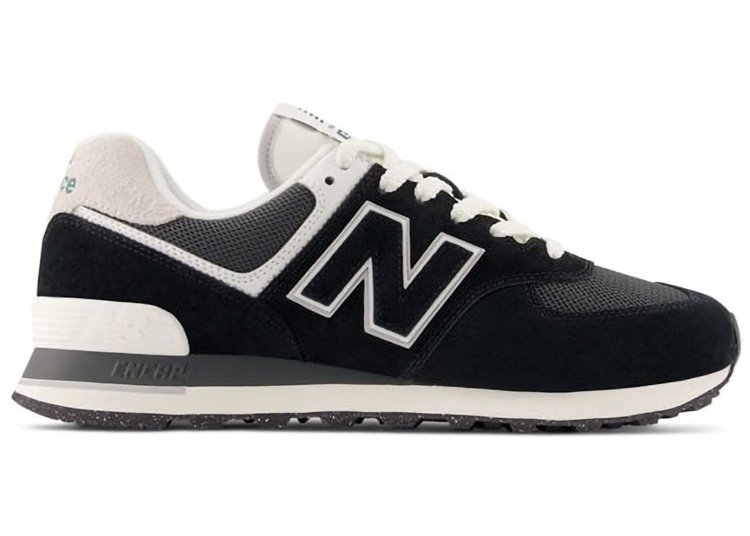 Pre-owned New Balance 574 Black Off White (2023) In Black/off White