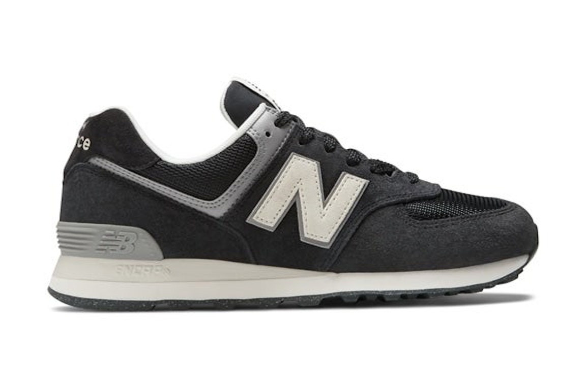 Pre-owned New Balance 574 Black Off White In Black/off White/grey